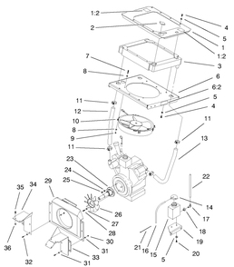 Engine Assembly Diagram and Parts List for 74212 (990001-991000)(1999) Toro Lawn Mower