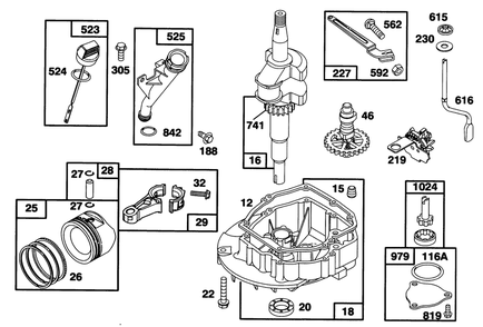 Engine Gts 150 Model 97772-0118-02 Model 97772-0318-A2 Diagram and Parts List for 20464 5900001 - 5999999 Toro Lawn Mower