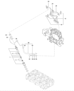 Fuel Injection Valve Assembly Diagram and Parts List for 72030 400000000 - 411880132 Toro Lawn Tractor