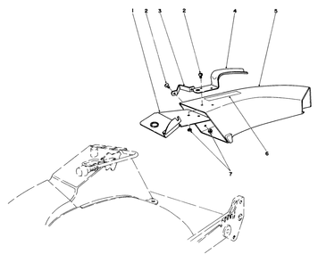Side Discharge Chute Model No. 59108 (Optional) Diagram and Parts List for 20700 2000001 - 2999999 Toro Lawn Mower