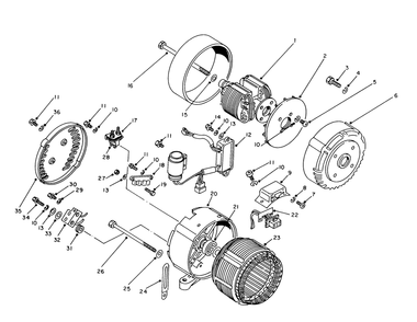 Generator Diagram and Parts List for 62027 4000001 - 4999999 Toro Generator