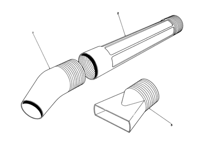 Blower Tube Assembly Diagram and Parts List for 51535C 8000001 - 8999999 Toro Leaf Blower / Vacuum