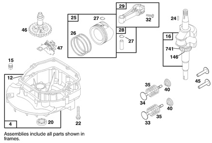 Engine Briggs & Stratton Model 12h802-1758-E1 Diagram and Parts List for 20489 8900001 - 8999999 Toro Lawn Mower
