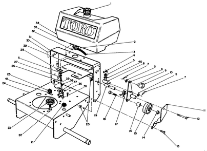 Frame Assembly Diagram and Parts List for 30180 200001 - 299999 Toro Lawn Tractor Accessories