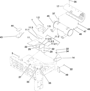 Part Location Diagram of 103-7482 Toro MUFFLER
