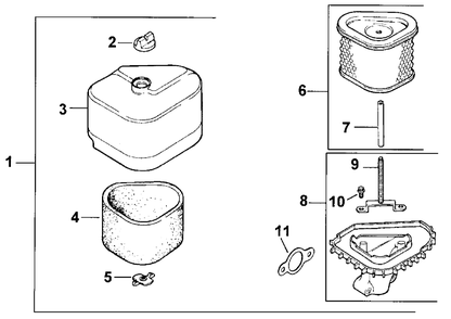 Air Cleaner Engine Kohler Model No. Cv15t Spec 41560 Diagram and Parts List for 30177 990001 - 991351 Toro Lawn Tractor Accessories