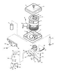 Carburetor Components Diagram and Parts List for 74140 39000001 - 39999999 Toro Lawn Tractor