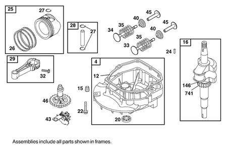 Engine Briggs & Stratton Model 12h802-1767-E1 Diagram and Parts List for 20043 9900001 - 9999999 Toro Lawn Mower