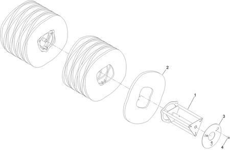 Broom Assembly Diagram and Parts List for 38701 411700000 - 999999999 Toro Power Broom