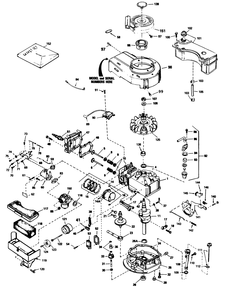 Engine Tecumseh Model No. Tvs100-44012a Diagram and Parts List for 16575 7000001 - 7999999 Toro Lawn Mower