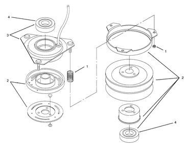 Clutch 92-6885 Diagram and Parts List for 72084 6900001 - 6999999 Toro Lawn Tractor