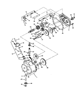 Model 352 Transmission Tecumseh Diagram and Parts List for 57131 3000001 - 3999999 Toro Lawn Tractor