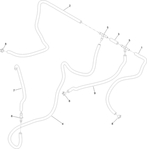 Vent Hose Assembly Diagram and Parts List for 74583 (314000001-314999999)(2014) Toro Lawn Mower