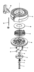 Rewind Starter N0. 590621 Diagram and Parts List for 20588C 9000001 - 9999999 Toro Lawn Mower