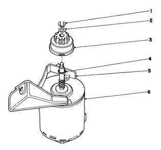 Starter Motor Diagram and Parts List for 20790 1000001 - 1999999 Toro Lawn Mower