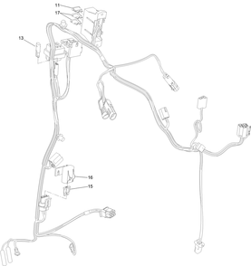 Wire Harness Assembly No. 138-7153 Diagram and Parts List for 22983 410480000 - 411799999 Toro Lawn Tractor Accessories