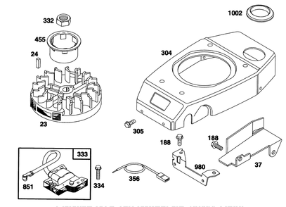 Engine Gts 150 (Model No. 20465 Only)(Model No. 97772-0310-A2) Diagram and Parts List for 20465 5900001 - 5999999 Toro Lawn Mower