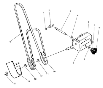 Idler Assembly Diagram and Parts List for 78360 6900001 - 6999999 Toro Lawn Mower