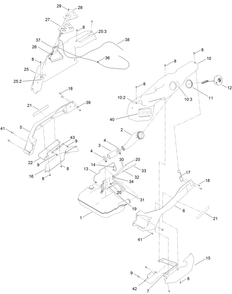 Fuel Assembly Diagram and Parts List for 76425 400000000 - 415399999 Toro Lawn Tractor
