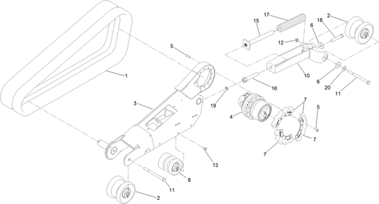 Part Location Diagram of 136-4834 Toro Spring-Compression