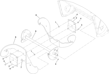 Rotor Assembly Diagram and Parts List for 38754 414142000 - 999999999 Toro Snow Blower