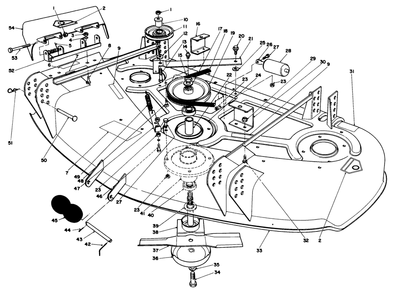 Cutting Unit Model No. 30544 Diagram and Parts List for 30544 900001 - 999999 Toro Lawn Mower