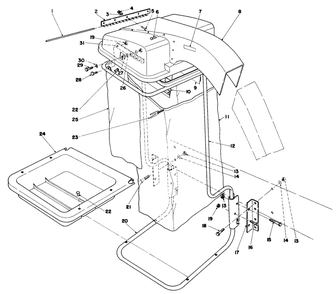 Grass Collection System Model No. 30557 (Continued) (For Cutting Unit Model 30555) Diagram and Parts List for 30555 6000001 - 6999999 Toro Lawn Mower