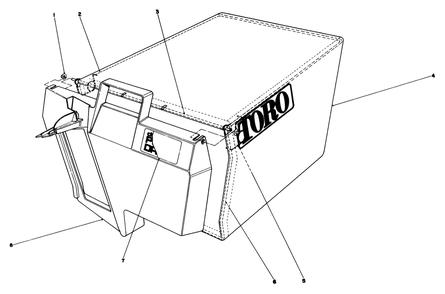 Recycler Bagging Kit Model No. 59174 (Continued)(Optional) Diagram and Parts List for 20321 2000001 - 2999999 Toro Lawn Mower