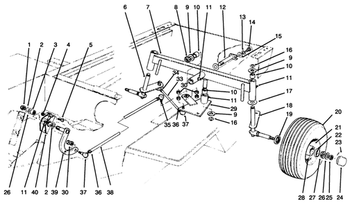 Rear Axle Assembly Diagram and Parts List for 30620 690001 - 699999 Toro Lawn Tractor