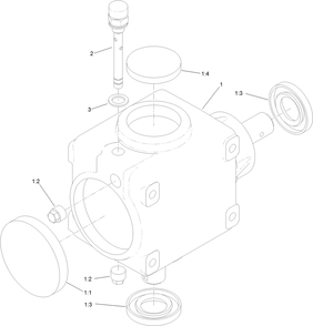 Gearbox Assembly Diagram and Parts List for 74072 403226744-404399999 Toro Lawn Mower