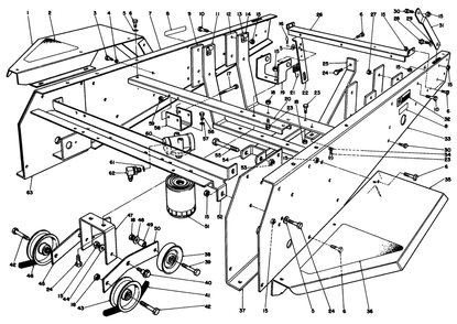 Part Location Diagram of 54-1070 Toro Lever-Idler