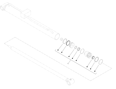 Hydraulic Cylinder Assembly No. 139-0777 Diagram and Parts List for 22324 407960000 - 409359999 Toro Lawn Tractor Accessories