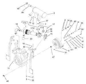 Engine Assembly 1 Diagram and Parts List for 74236 (220000001-220999999)(2002) Toro Lawn Mower