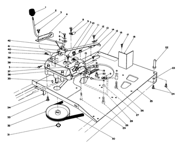Engine Plate And Shift Assembly Diagram and Parts List for 56125 3000001 - 3999999 Toro Lawn Tractor