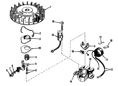 Magneto No. 610690a Diagram and Parts List for 31301 0000001 - 0999999 Toro Snow Blower