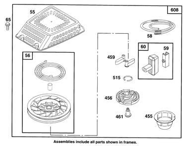 Engine Gts 150 Diagram and Parts List for 22150 6900001 - 6999999 Toro Lawn Mower