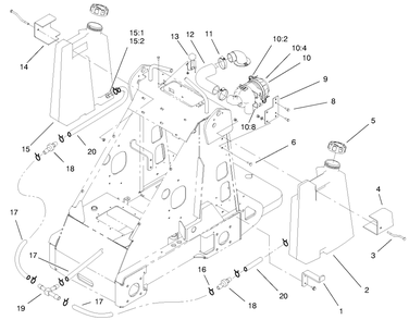 Part Location Diagram of 99-3144 Toro Hose-Air