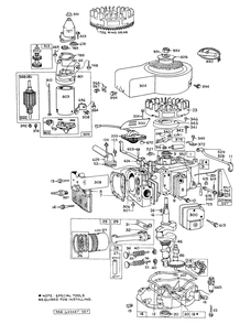 Engine Model Series 130905 (Electric) Diagram and Parts List for 57054 0000001 - 0999999 Toro Lawn Tractor