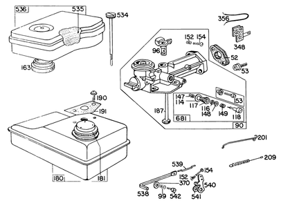 Engine Briggs & Stratton Model 60102-0378-01 2 H.P. Tiller Model 58307 Diagram and Parts List for 58336 7000001 - 7999999 Toro Tiller