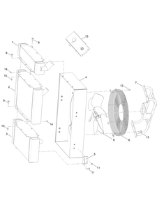 Cooler Assembly No. 127-0943 Diagram and Parts List for 23898 400000000 - 999999999 Toro Lawn Tractor Accessories