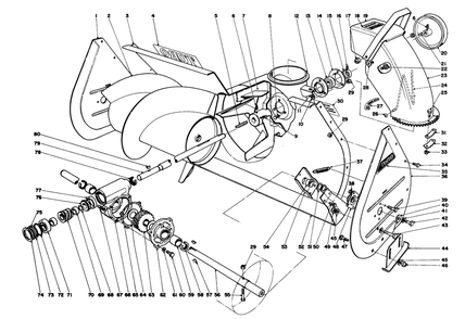 Part Location Diagram of 11-6870 Toro Scraper Blade Mount (Incl. Ref. #54)