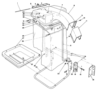 Part Location Diagram of 44-9720 Toro Template-Bracket