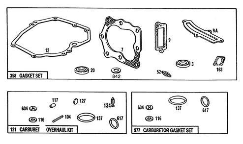 Engine Model 124702-3115-01 Diagram and Parts List for 20561 0000001 - 0999999 Toro Lawn Mower