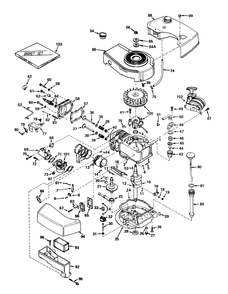 Engine Tecumseh Model Tnt100-10042 Diagram and Parts List for 21500 5000001 - 5999999 Toro Lawn Mower