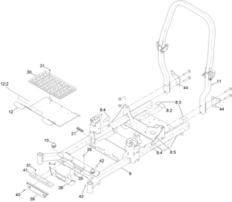 Part Location Diagram of 126-9487-03 Toro Bracket
