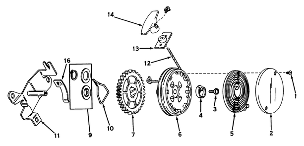 Rewind Starter No. 590450a Diagram and Parts List for 19400 4000001 - 4999999 Toro Lawn Mower