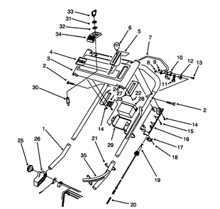 Part Location Diagram of 16-6959 Toro Panel-Control (Incl Ref. #4, & 5)