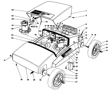 Motor And Housing Assembly Diagram and Parts List for 51170 1000001 - 1999999 Toro Lawn Mower