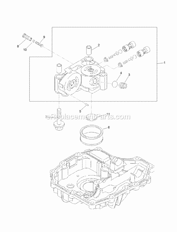 Center Case Assembly Transmission Assembly No Diagram and Parts List for 74585 317000001-999999999 Toro Lawn Mower