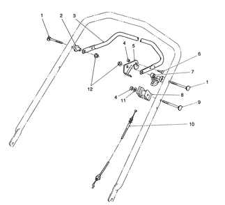 Traction Control Assembly Diagram and Parts List for 26625CS 9000001 - 9999999 Toro Lawn Mower